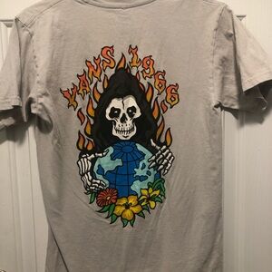 Vans 1966 Light Gray Reaper Graphic Tee